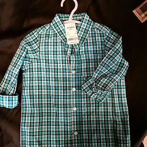 Oshkosh boys 5t plaid shirt